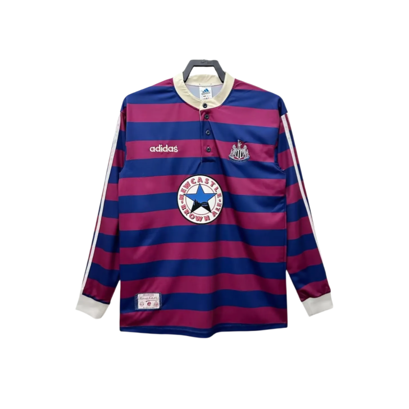 1995-97 Newcastle Away Long Sleeve Retro Soccer Jersey