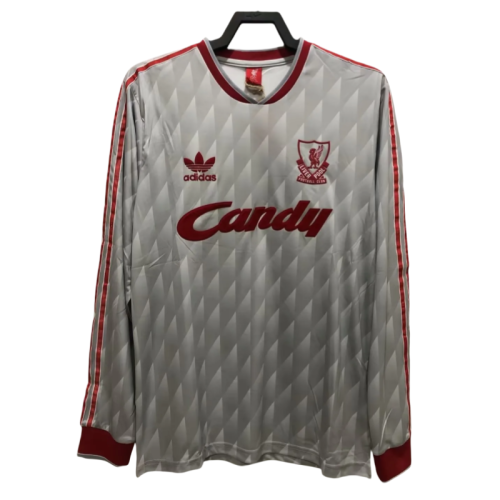 1989-91 Mens Retro LIV home  Long Sleeve Jersey