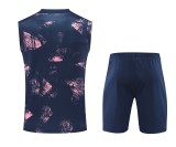 24-25 PSG Royal blue Vest Short traning suit