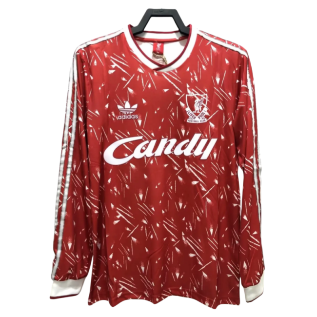 1989-91 Mens Retro LIV home  Long Sleeve Jersey