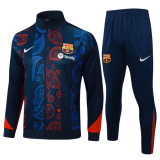 24-25  Barcelona Kids Royal Blue Jacket Tracksuit