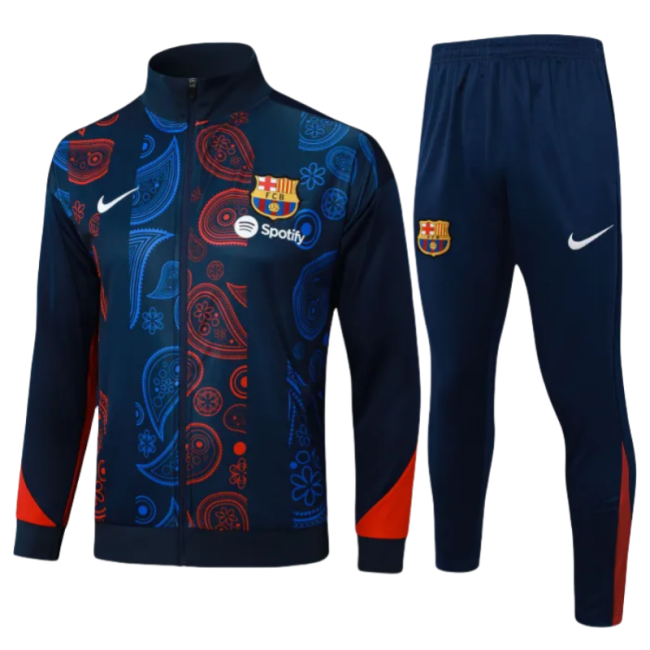 24-25  Barcelona Kids Royal Blue Jacket Tracksuit