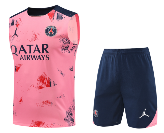 24-25 PSG Pink Vest Short traning suit