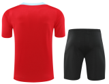 2024-25 Mens   Barcelona Short Training Suit red