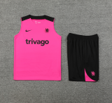 2024-25 Mens Barcelona  Cyan Vest Short traning suit