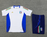 24-25 Mens Italy White Training Short Suit