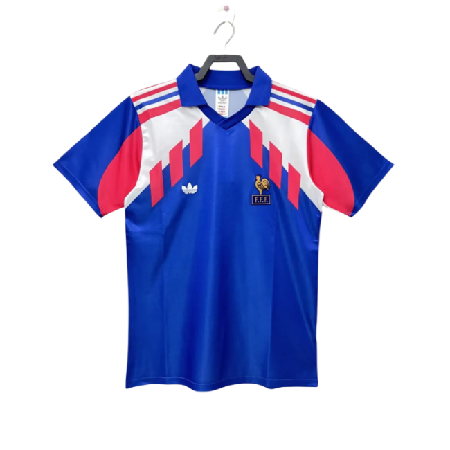 1992-1994 France Home Retro Soccer Jersey