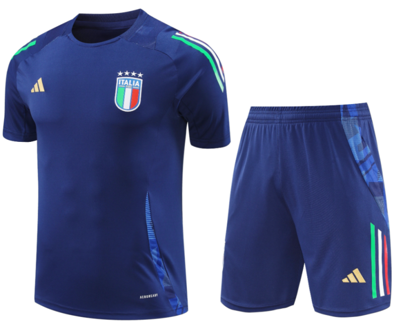 24-25 Mens Italy Royal Blue Training Short Suit