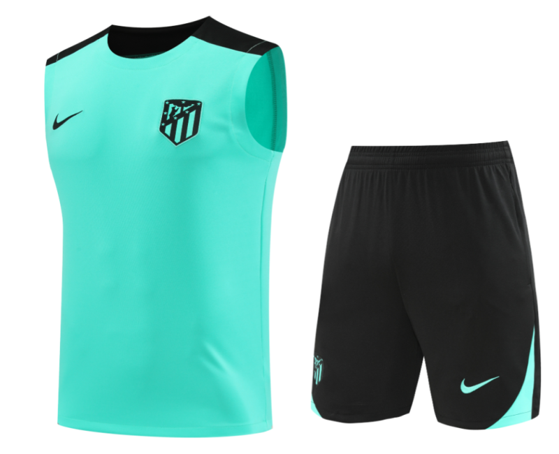 2024/25 Mens Atletico Madrid  Cyan Singlet Suit