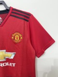 2018-2019 Mens Manchester United Home Retro red  Jersey