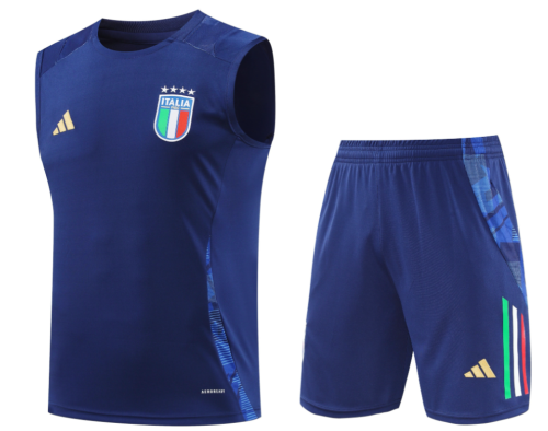 24-25 Mens Italy Royal Blue Vest short training