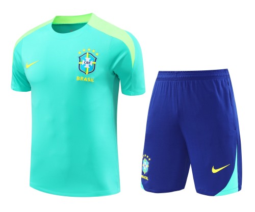 24-25 Brazil Fancy Cyan Training Short Suit