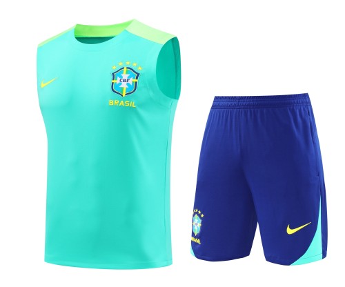 2024 Mens Brazil Cyan  Singlet Suit