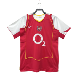 2004-05 Mens Arsenal Retro home red Soccer  Jersey