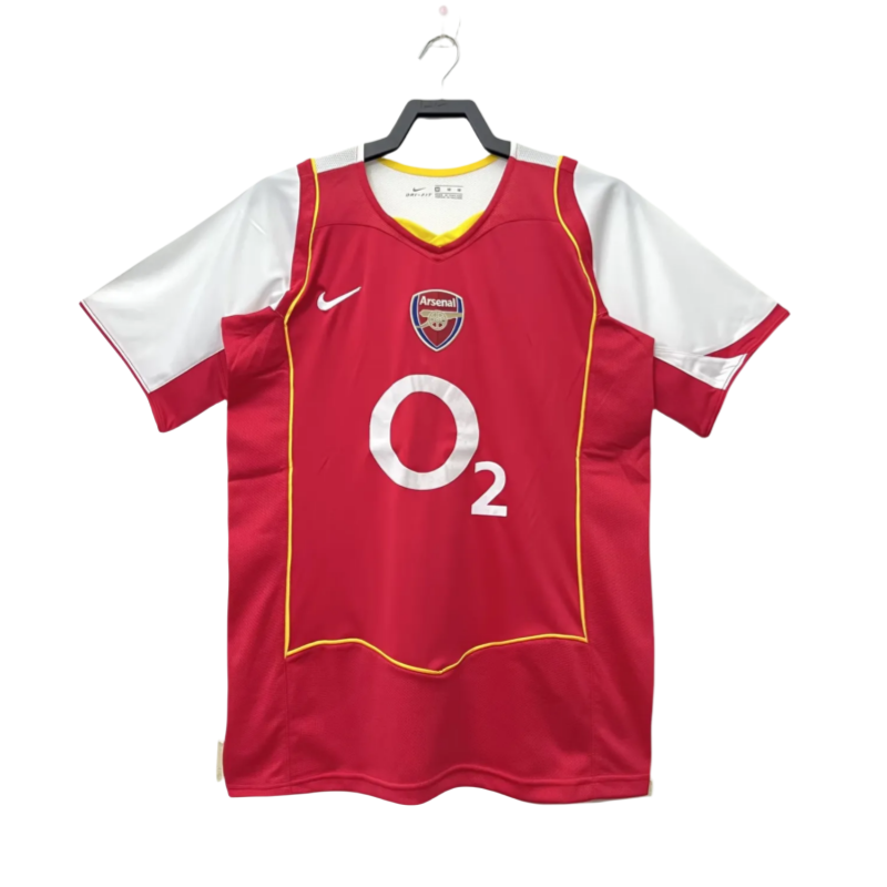2004-05 Mens Arsenal Retro home red Soccer  Jersey