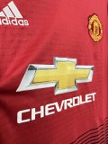 2018-2019 Mens Manchester United Home Retro red  Jersey