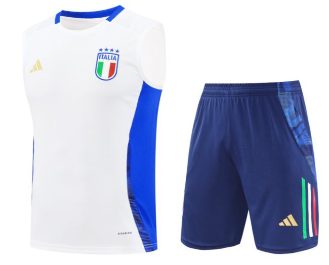 24-25 Mens Italy White  Vest short training
