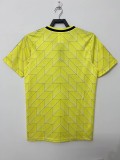 1988 Mens Dortmund  yellow Home Retro Soccer Jersey