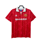 1992-94 Mens Manchester United Home Retro red  Jersey