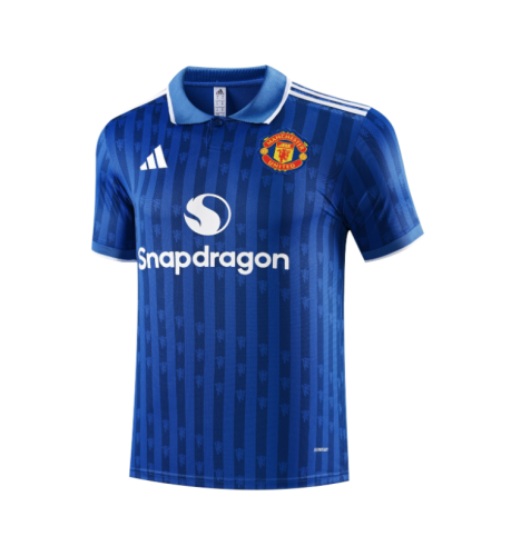 2025-26 Mens Manchester United blue Training shirt Jersey