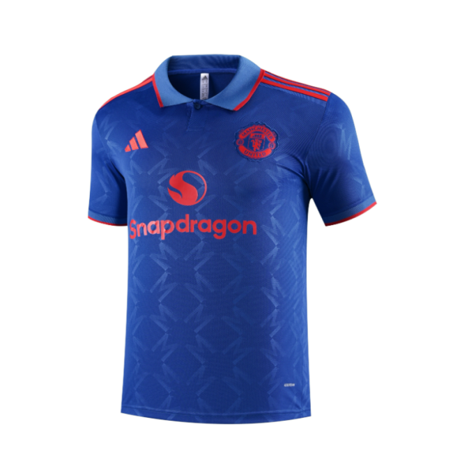 2025-26 Mens Manchester United blue Training shirt Jersey