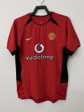 2002-04 Mens Manchester United Retro Home red  Jersey