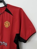 2002-04 Mens Manchester United Retro Home red  Jersey