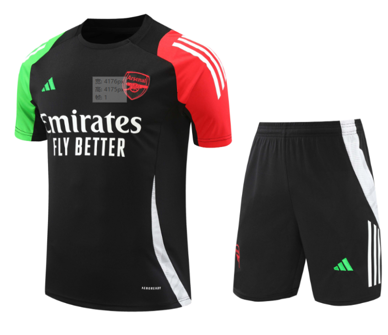 2024/25 Mens Arsenal black Training Short Suit
