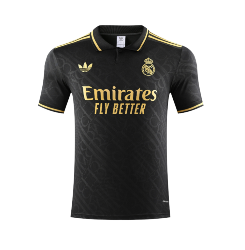 2025-26  Real Madrid black Training shirt  Soccer Jersey