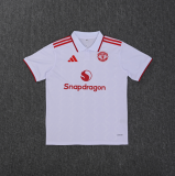 2025-26 Mens Manchester United White Training shirt Jersey