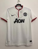 2013-14 Mens Manchester United  White Retro  Jersey