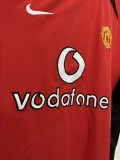 2002-04 Mens Manchester United Retro Home red  Jersey