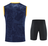 2025-26 Mens Inter Milan Yellow blue Singlet Suit