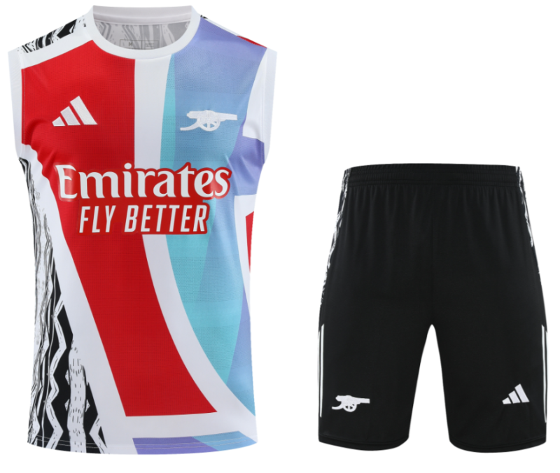 2024/25 Mens Arsenal Red blue black  vest  short Training Suit