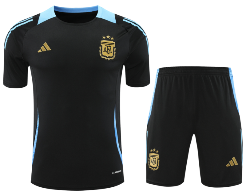 24-25 Mens  Argentina black Training Short Suit