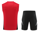 2024-25 Mens Manchester United red Vest Short traning suit