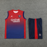 2024/25  Mens PSG Red Blue  Vest Short traning suit