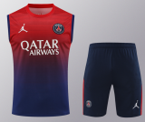 2024/25  Mens PSG Red Blue  Vest Short traning suit