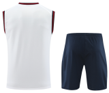2025-26 Mens Barcelona white Vest Short traning suit