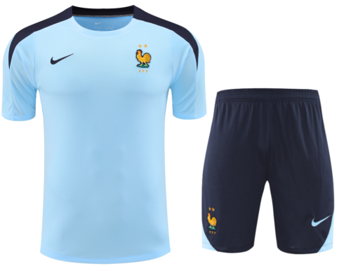 24-25Mens France baby blue  Training Short Suit