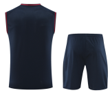2025-26 Mens Barcelona  black Vest Short traning suit