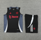 2024-25 Mens Manchester United black Vest Short traning suit