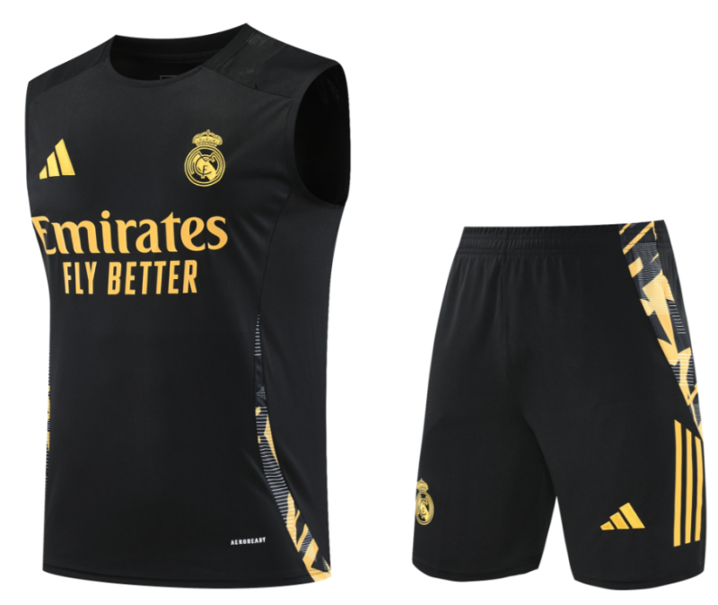 2024-25 Mens  Real Madrid black Vest short training