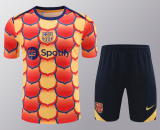 24-25 Mens Barcelona  reddish yellow Training Short Suit