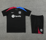 2025-26 Mens Barcelona  black Short Training Suit