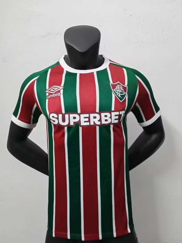 2025-26Mens Fluminense Home Player Version Soccer Jersey