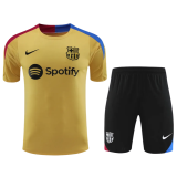 24-25 Mens Barcelona  yellow Training Short Suit