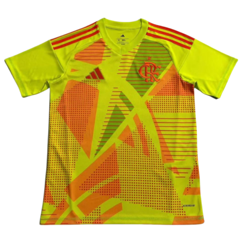 2025-26 Mens Flamengo yellow goalkeeper Soccer Jersey