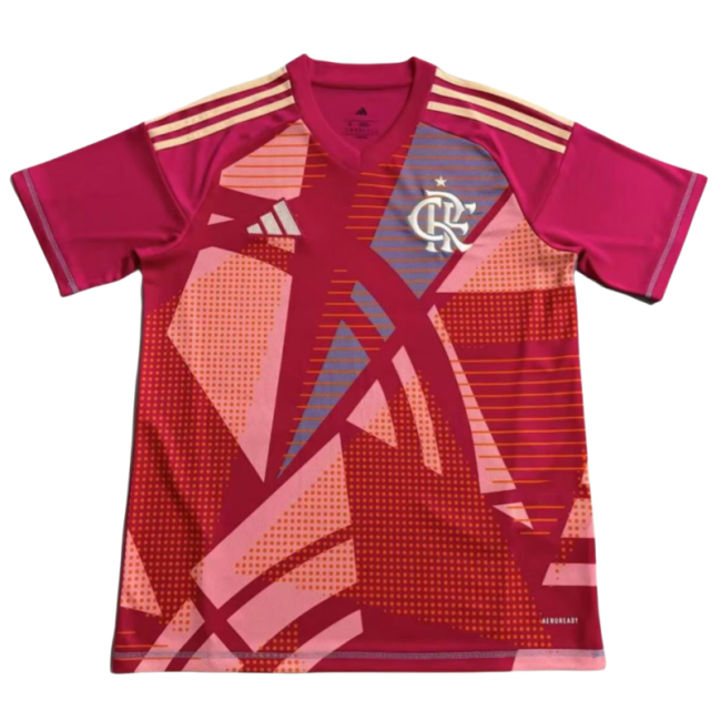 2025-26 Mens Flamengo red goalkeeper Soccer Jersey