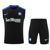 2024-25 Mens Inter Milan black Vest Short traning suit